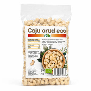 Nuci caju crude întregi RAW BIO 200g Biovicta, eticheta cu certificare ecologică RO-ECO-008
