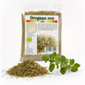 Oregano mărunțit BIO 50g — oregano uscat și ramură proaspătă, prezentare lifestyle, Biovicta