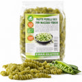 Paste fusilli fără gluten din mazăre verde BIO, 250g — paste fusilli și păstăi de mazăre verde, prezentare lifestyle, Biovicta