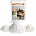 Praf de copt BIO fără aluminiu 250g — pudră albă și ingrediente naturale, prezentare lifestyle, Biovicta