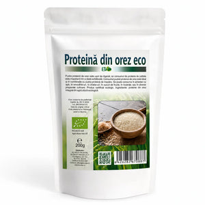 Proteină din orez BIO 200g, pachet sigilat, certificare ecologică RO-ECO-008, Biovicta