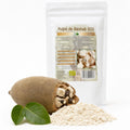 Pulpă de Baobab pudră BIO 200g — pudră baobab și fruct baobab cu pulpă albă, prezentare lifestyle, Biovicta