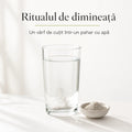 Ritualul de dimineață — un vârf de cuțit de sare celtică într-un pahar cu apă