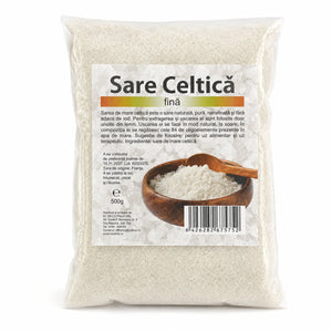 Sare Celtică fină 100% naturală 500g din Franța, pachet sigilat, Biovicta