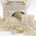 Sare Celtică grunjoasă 100% naturală 500g, prezentare lifestyle cristale grunjoase, Biovicta