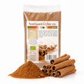 Pudră de scorțișoară Ceylon BIO Cinnamomum verum cu bețișoare întregi din Sri Lanka, 100g Biovicta