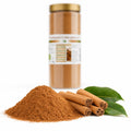 Scorțișoară Ceylon pudră BIO 120g — pudră și bețe de scorțișoară Ceylon (sursa naturală), prezentare lifestyle, Biovicta