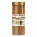 Scorțișoară Ceylon pudră BIO 120g — borcan transparent cu pudră, eticheta completă, origine Sri Lanka, Biovicta