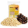 Semințe de pin RAW 100g — semințe și conuri de pin (sursa naturală), prezentare lifestyle, Biovicta