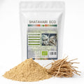 Shatavari pudră BIO 250g — pudră Shatavari și rădăcini Asparagus racemosus, prezentare lifestyle, Biovicta