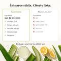 Un singur ingredient pe eticheta sucului de aloe vera BIO