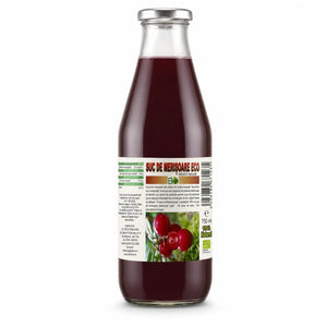 Suc merisoare fara zahar indulcit natural BIO 750ml, pachet, Biovicta