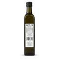 Ulei MCT C8 BIO 500ml Biovicta, eticheta spate cu informații nutriționale și ingrediente, ulei vegan din nucă de cocos