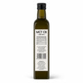 Ulei MCT C8 BIO 750ml Biovicta, eticheta spate cu informații nutriționale și ingrediente, ulei vegan din nucă de cocos