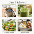 Cum folosești uleiul MCT C8 — în cafea, în smoothie, în dressing de salată, peste iaurt sau bowl