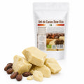 Bucăți de unt de cacao RAW BIO presate la rece cu boabe întregi de cacao din Peru, 125g Biovicta