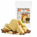 Bucăți de unt de cacao RAW BIO presate la rece cu boabe întregi de cacao din Peru, 500g Biovicta