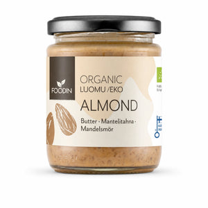 Unt de migdale BIO 250g, borcan de sticlă cu eticheta completă, Biovicta