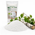 Xylitol cristalizat BIO 400g — cristale și ramură de mesteacăn (sursa naturală), prezentare lifestyle, Biovicta