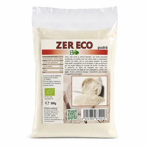 Zer pudră BIO 300g din lapte, certificare ecologică RO-ECO-008, conține lactoză, Biovicta